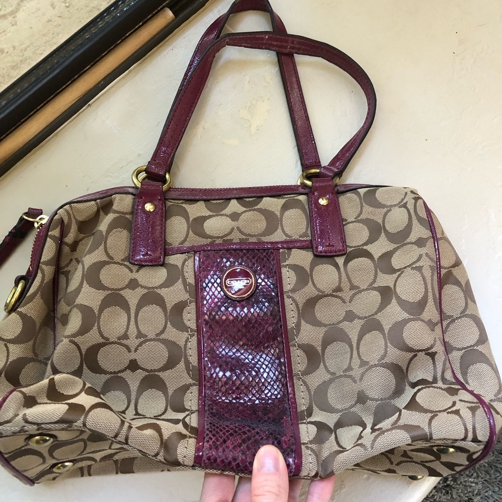 Coach handbag with small flaw
